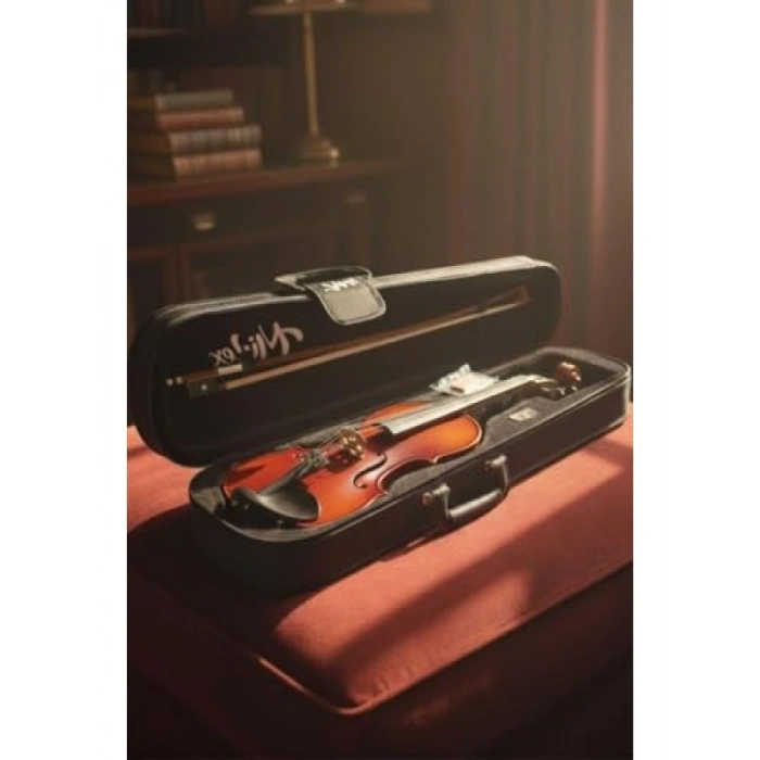 Profesyonel 4/4 Keman Seti, Yastık ve Susturucu Dahil