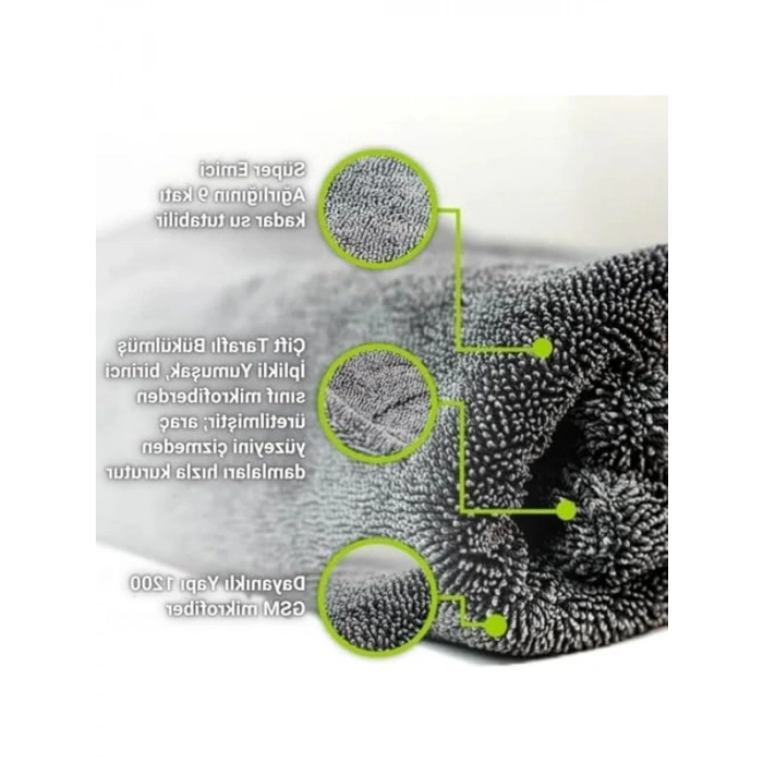 Profesyonel 40x60cm Mikrofiber Araç Kurulama Havlusu