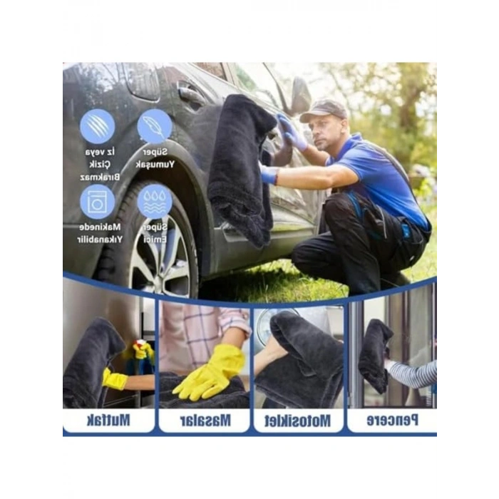 Profesyonel 40x60cm Mikrofiber Araç Kurulama Havlusu