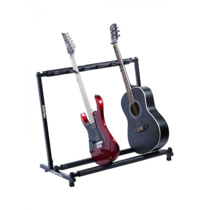 Profesyonel 5li Gitar Standı, Stabil Destek ve Kolay Kullanım