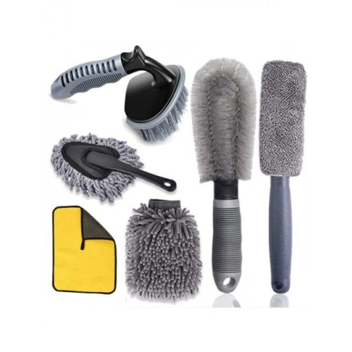 Profesyonel 6 Parça Mikrofiber Araç Yıkama Seti