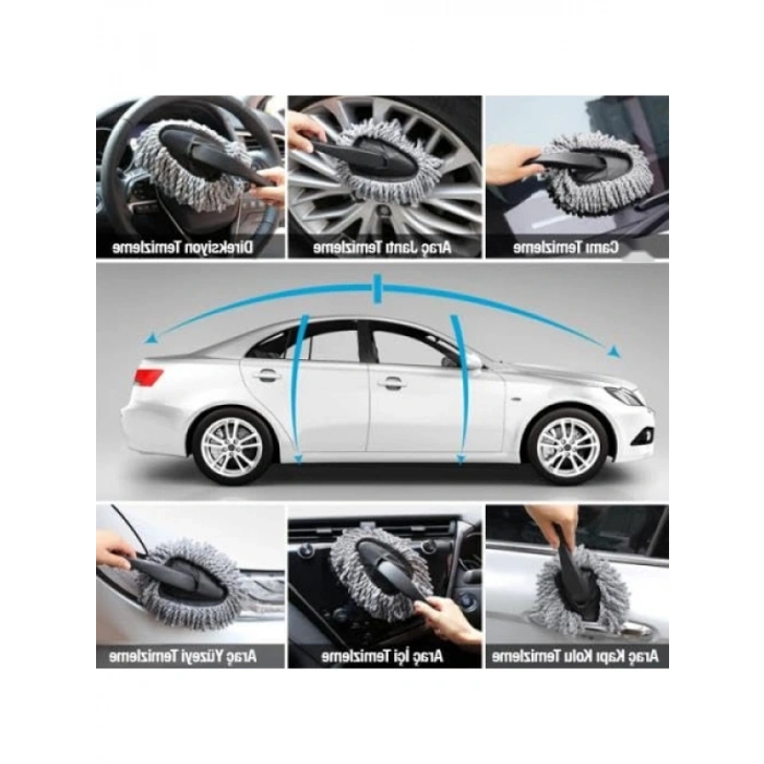 Profesyonel 6 Parça Mikrofiber Araç Yıkama Seti