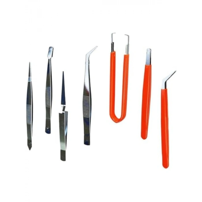 Profesyonel 7 Parça Antistatik Cımbız Seti