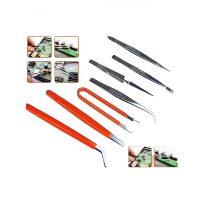 Profesyonel 7 Parça Antistatik Cımbız Seti