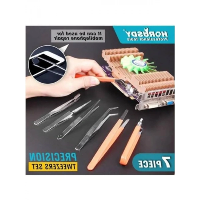 Profesyonel 7 Parça Antistatik Cımbız Seti