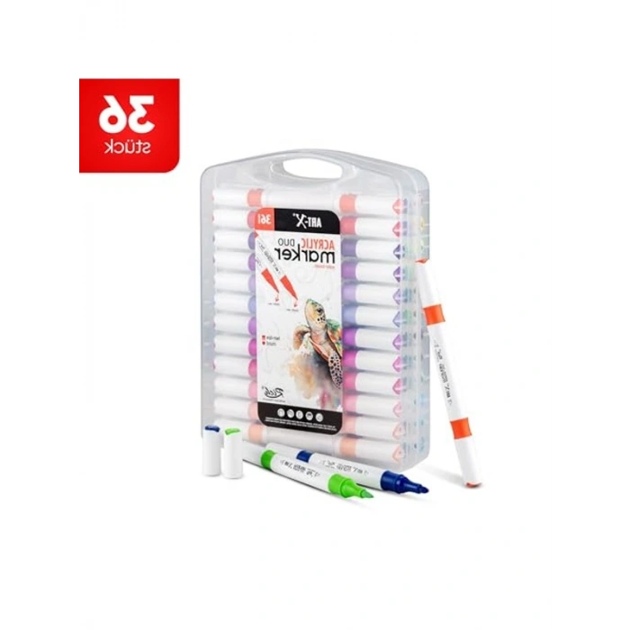 Profesyonel Akrilik Marker Kalem Seti, 36lı