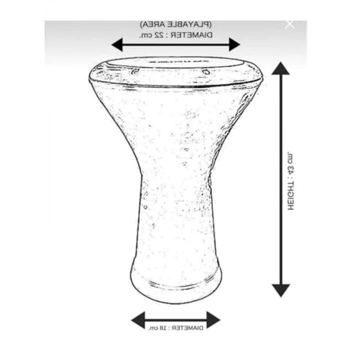 Profesyonel Alüminyum Döküm Darbuka, 5 Numara, Taşıma Çantası ile