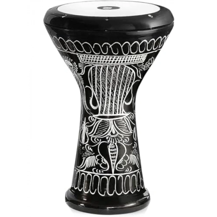 Profesyonel Büyük Boy Siyah El İşleme Darbuka