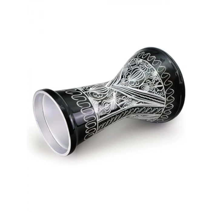 Profesyonel Büyük Boy Siyah El İşleme Darbuka