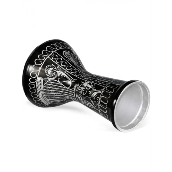 Profesyonel Büyük Boy Siyah El İşleme Darbuka