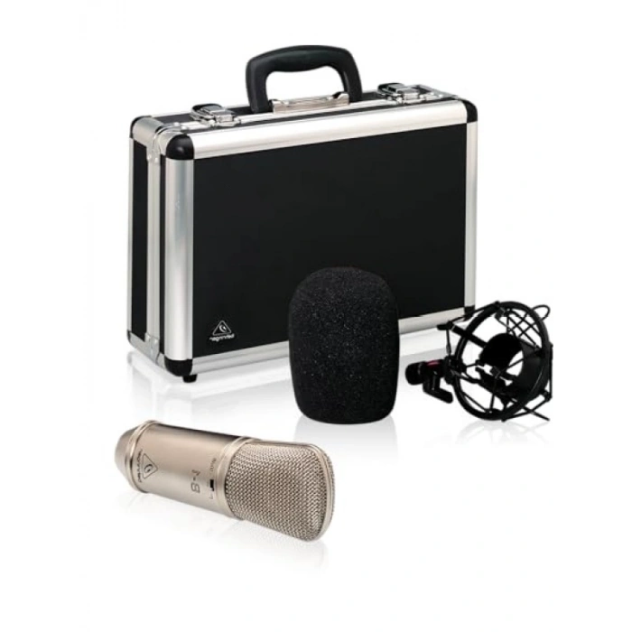 Profesyonel Büyük Diyafram Stüdyo Kondenser Mikrofon - Siyah