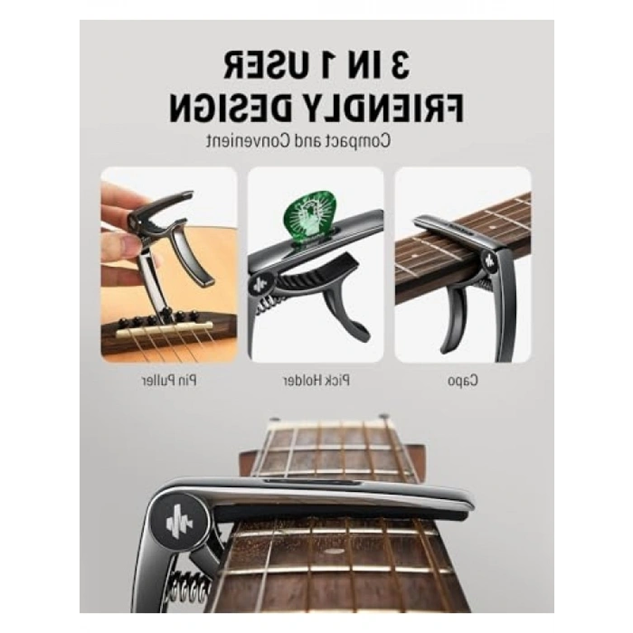 Profesyonel Gitar Capo - Akustik ve Elektro Gitarlar için