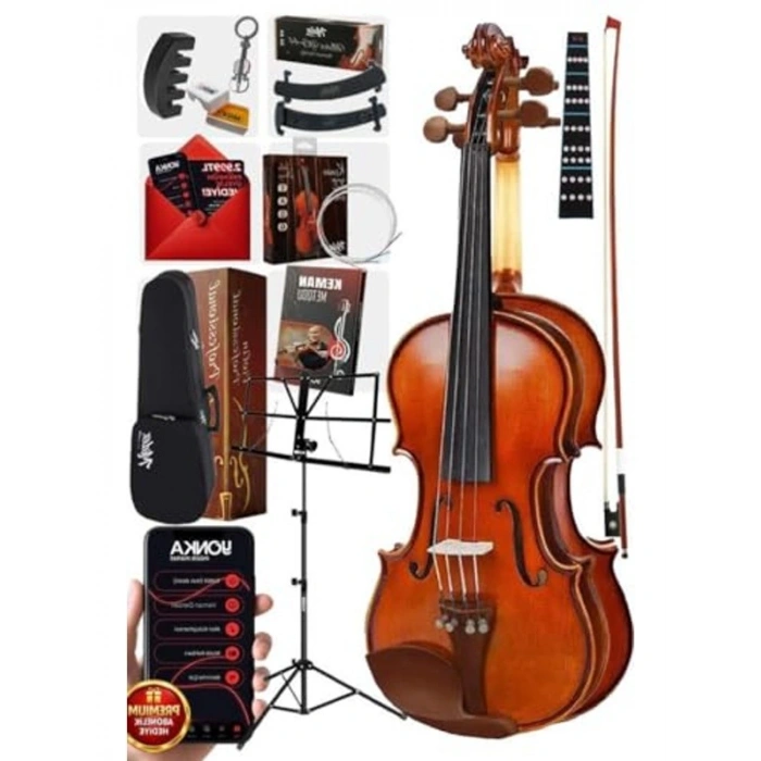 Profesyonel Kalite Gül Ağacı Keman, 4/4 Tam Boy