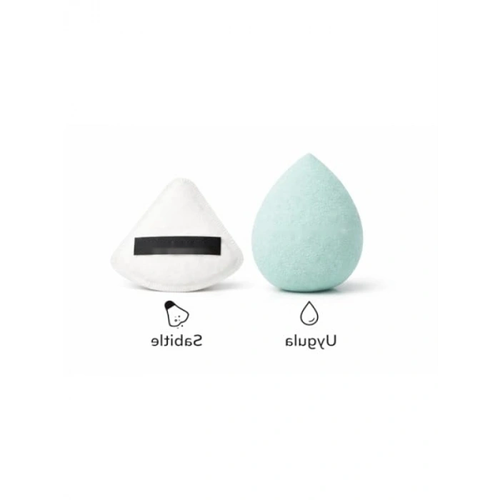 Profesyonel Makyaj Süngeri ve Sabitleme Seti