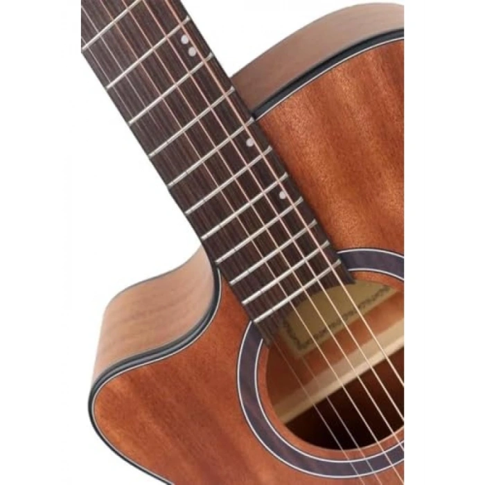 Profesyonel Masif Ağaç Elektro Akustik Gitar Seti - 4/4 Yetişkin Boyutu