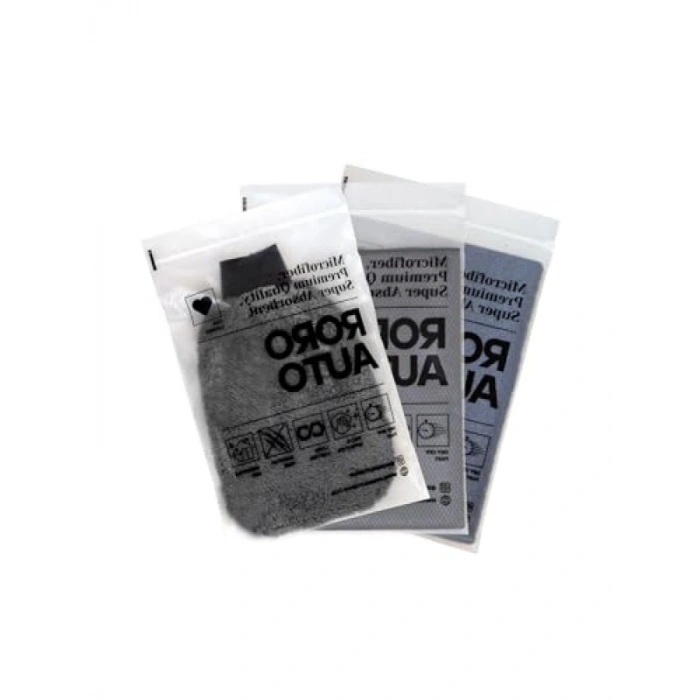 Profesyonel Mikrofiber Yıkama ve Kurulama Seti - Eldiven, Cam Bezi ve Havlu