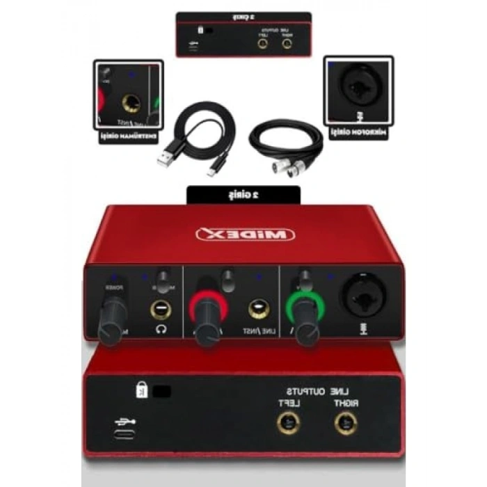 Profesyonel Stüdyo Kayıt Seti - BM800 Mikrofon ve Ses Kartı