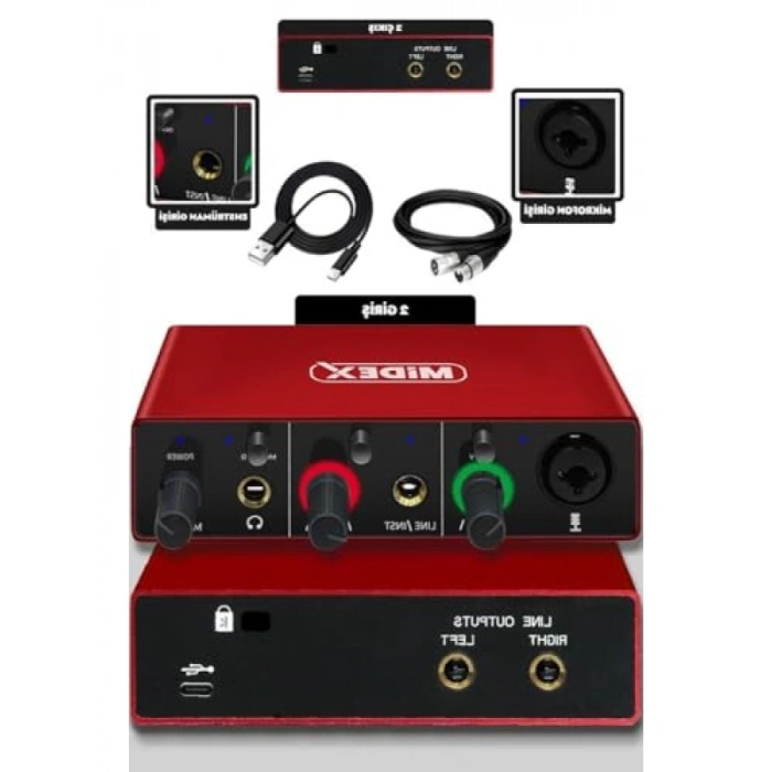 Profesyonel Stüdyo Kayıt Seti - BM800 Mikrofon ve Ses Kartı