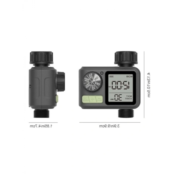 Programlanabilir Dijital Sulama Zamanlayıcı, LCD Ekranlı, Manuel & Otomatik Mod