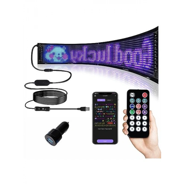 Programlanabilir LED İşaretler, Bluetooth Kontrol, 60 cm