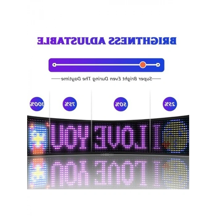 Programlanabilir LED İşaretler, Bluetooth Kontrol, 60 cm