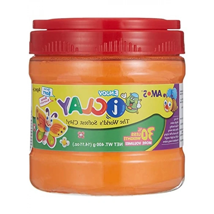 Proje Hamuru, 400 Gr Turuncu Renkli Yaratıcı Aktiviteler İçin