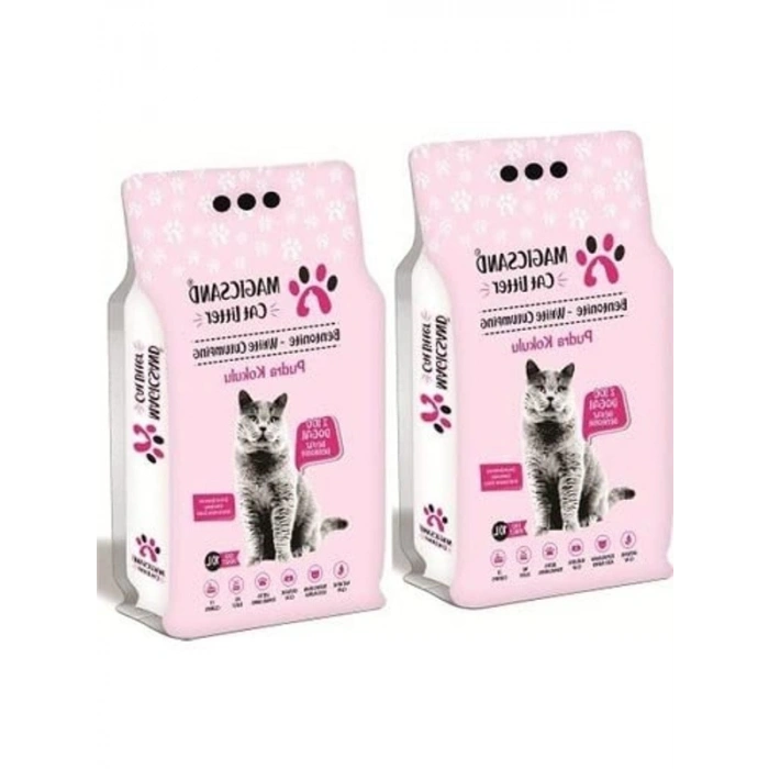 Pudra Kokulu Kedi Kumu, 10 lt * 2 Adet Paketinde