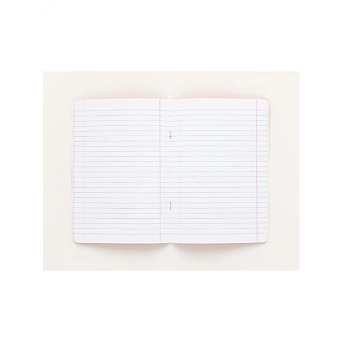 Pudra Mavi Renkli A5 Boyutunda 60 Yapraklı Çizgili Defter