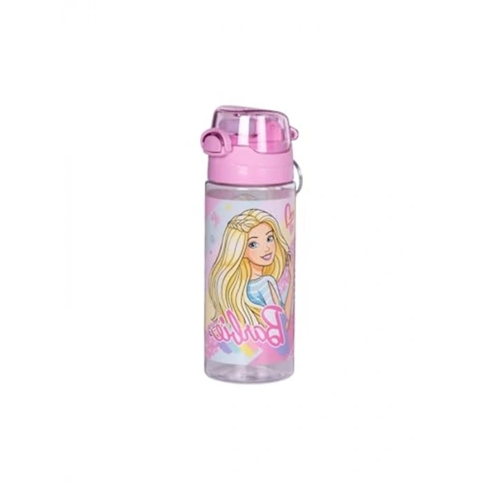 Pudra Pembe 500ml Pipetli Su Matarası, Askılı Tasarım