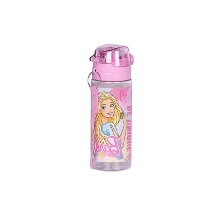 Pudra Pembe 500ml Pipetli Su Matarası, Askılı Tasarım