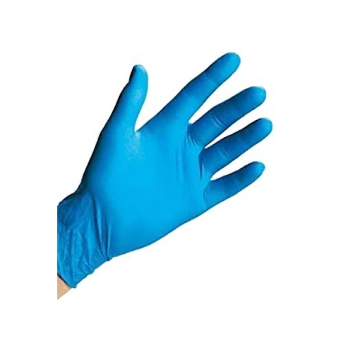 Pudrasız Mavi Nitril Eldiven (M) - 100lü Paket