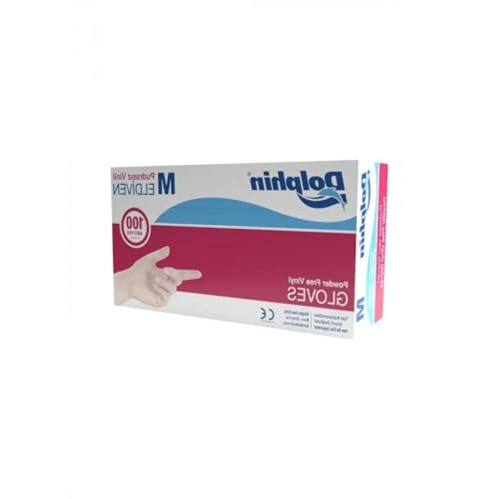 Pudrasız Vinil Eldiven, Medium Beden, 100lü Paket