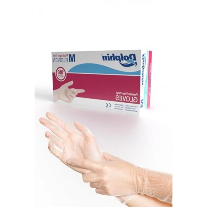 Pudrasız Vinil Eldiven, Medium Beden, 100lü Paket