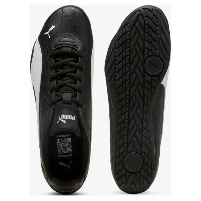 Puma CATCH Siyah Erkek Sneaker Kauçuk Tabanlı Nefes Alabilir Yapı ile Günlük Kullanıma Uygun