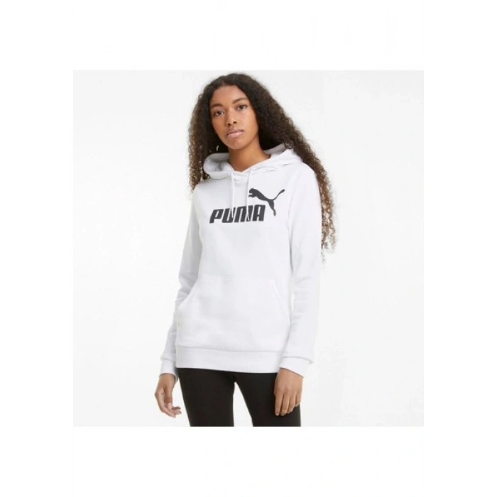 Puma Ess Logo Hoodie Tr Beyaz Kadın Sweatshirt 58679102