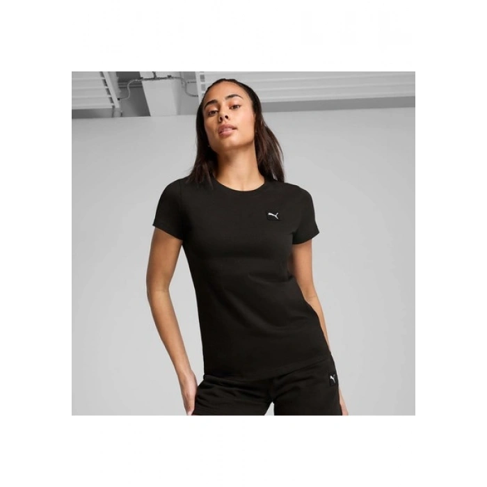 Puma Essentials Elevated Kadın Siyah Tişört (690894-01)