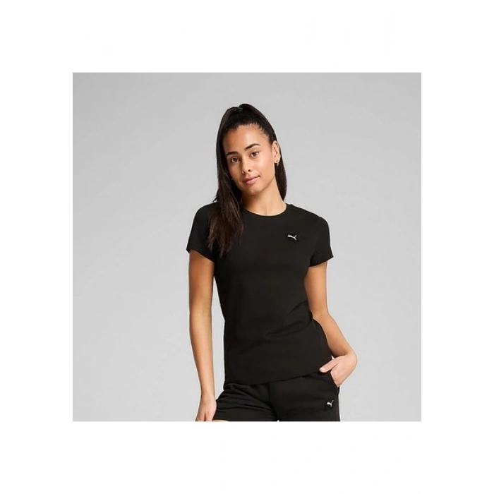 Puma Essentials Elevated Kadın Siyah Tişört (690894-01)