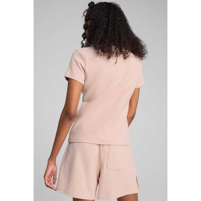 Puma HER Tee Pudra Kadın Kısa Kol T-Shirt