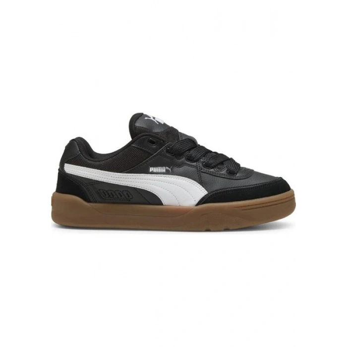 Puma Park Lifestyle Sk8 Erkek Sneaker Ayakkabı Düz Tabanlı Microfiber Siyah Renk