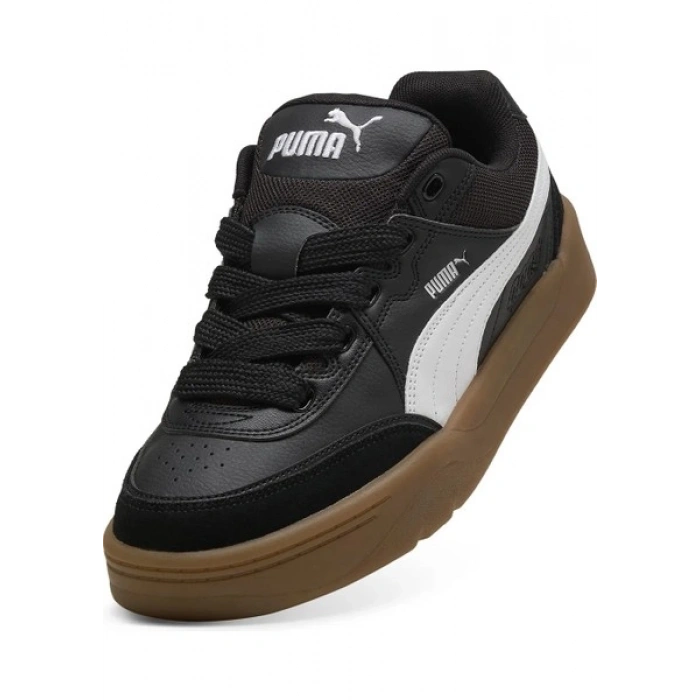 Puma Park Lifestyle Sk8 Erkek Sneaker Ayakkabı Düz Tabanlı Microfiber Siyah Renk
