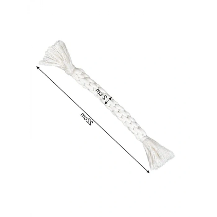 Püsküllü Diş Kaşıma Oyuncağı - 22 cm Boy, 2 cm Kalınlık