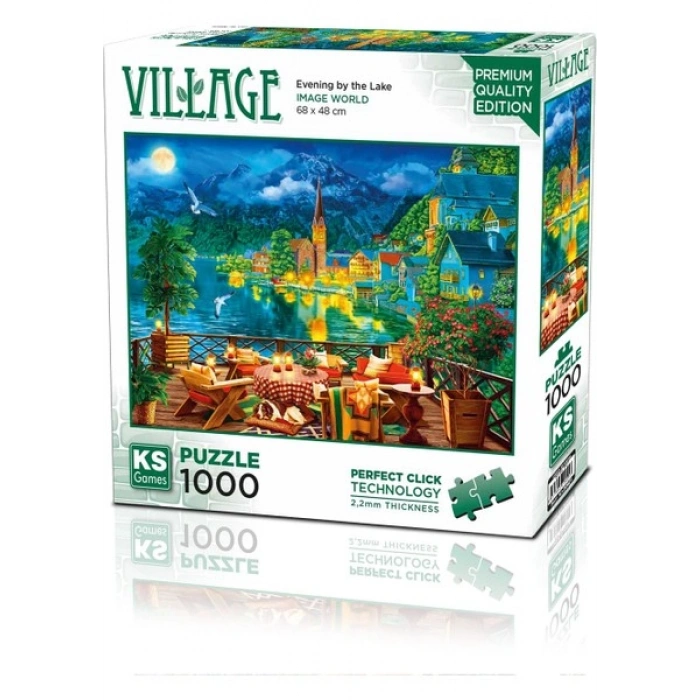 Puzzle 1000 Evening By The Lake In Hallstatt