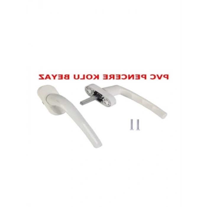 Pvc Pencere ve Kapı Kolu - Beyaz, 2 Adet