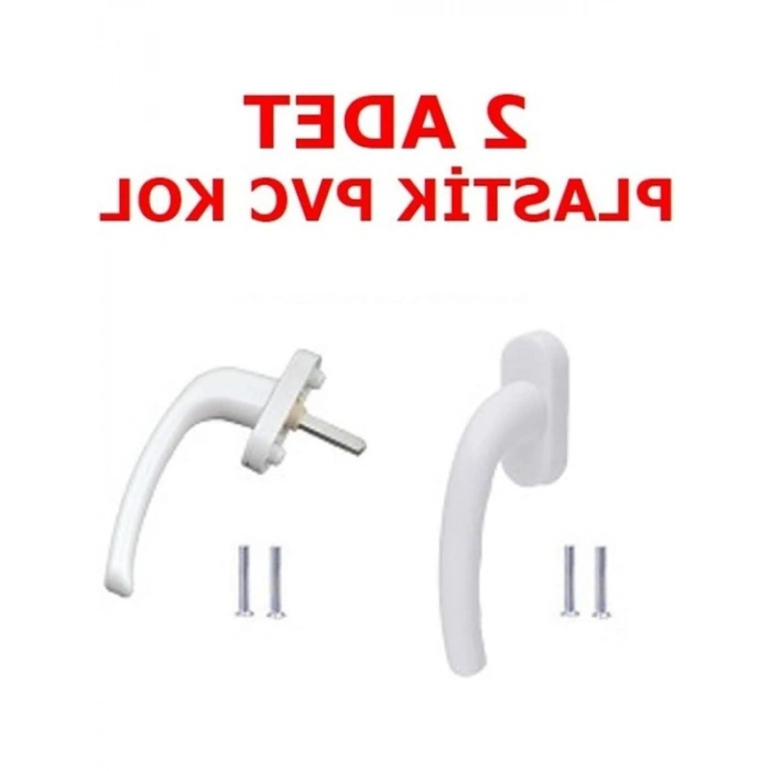 Pvc Pencere ve Kapı Kolu - Beyaz, 2 Adet