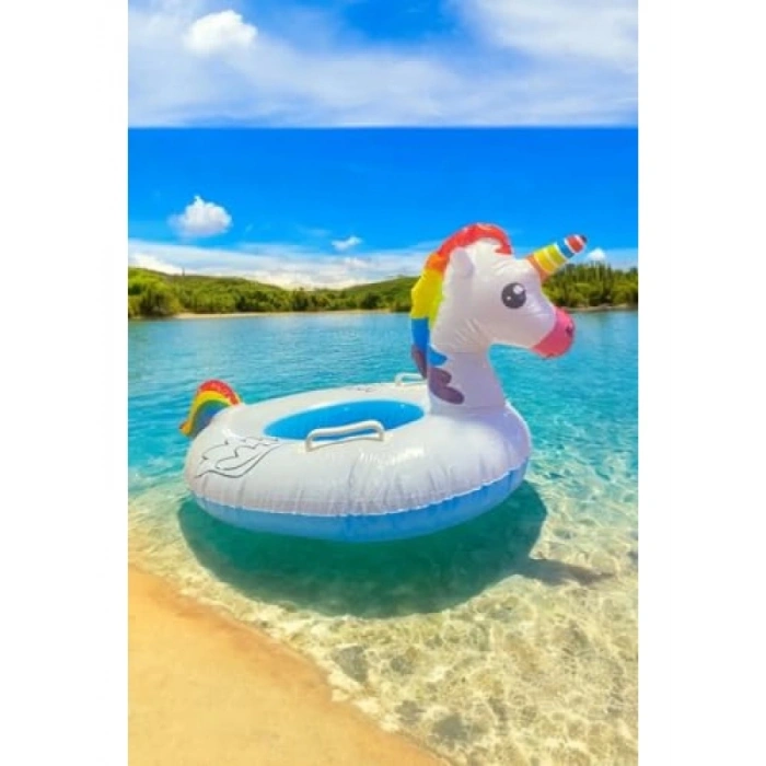 PVC Yüzme Simidi - 2-6 Yaş, 20-30 kg, Sevimli Desen