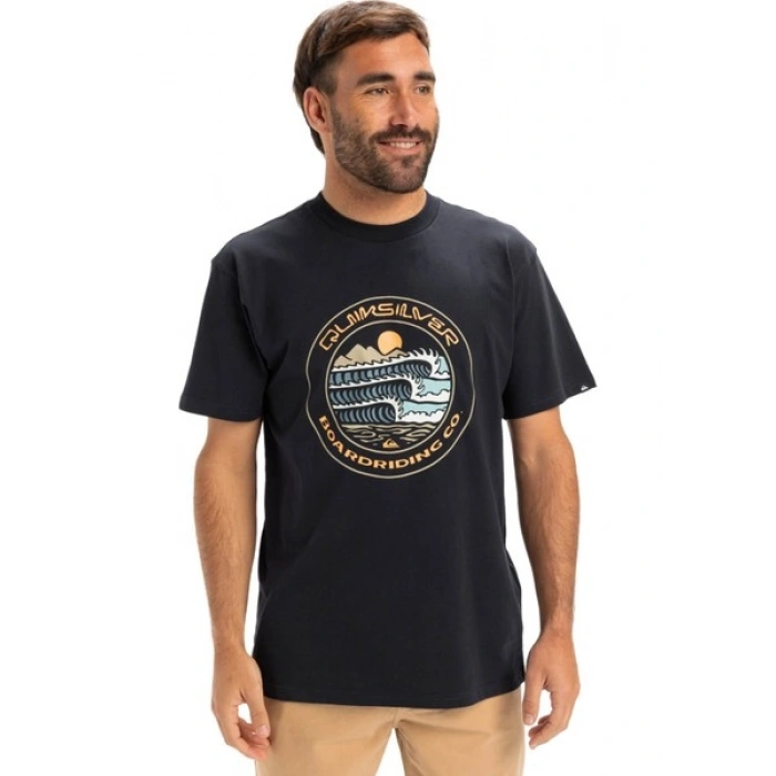 Quiksilver EV THREE SEAS SS Lacivert Erkek Kısa Kol Gömlek