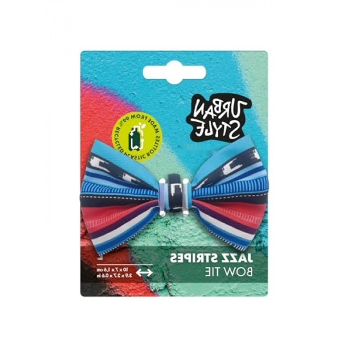 Rahat ve Şık Evcil Hayvan Papyonu, L, Jazz Stripes