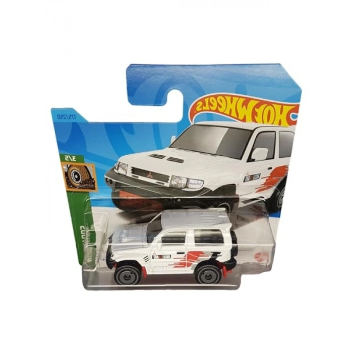 Rally Temalı Model Araç - Beyaz Mitsubishi Pajero Evolution