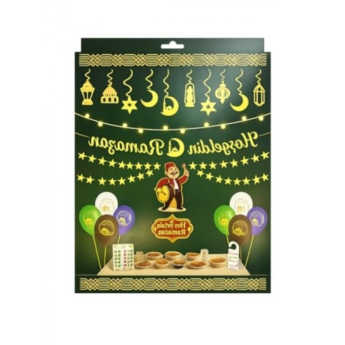 Ramazan Dekorasyon Seti, 10 Adet Led Süs ile