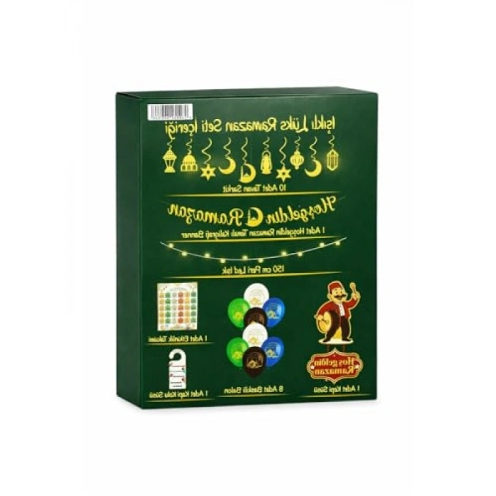 Ramazan Dekorasyon Seti, 10 Adet Led Süs ile